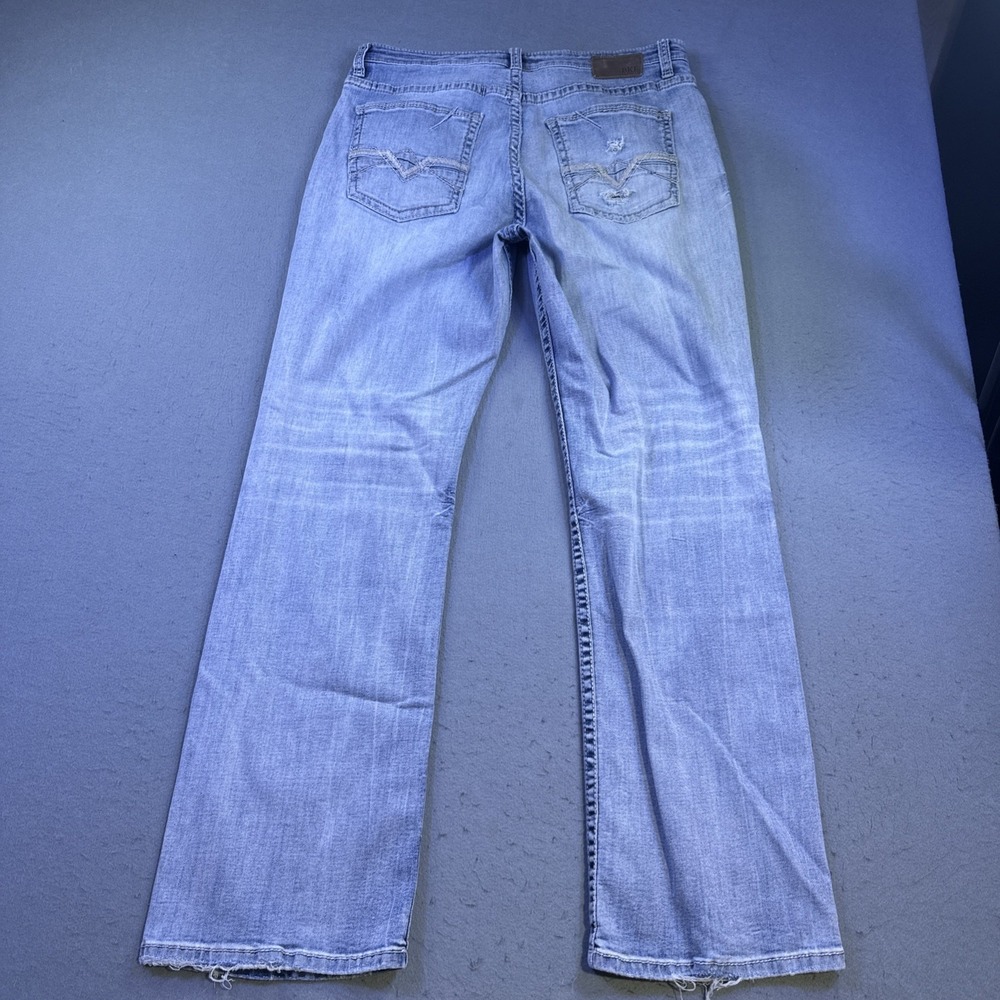 BKE Tyler Straight Jeans 34X32 Light Washed WORKWEAR SUSTAINS SOME HOLES - Picture 7 of 9